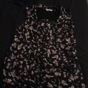 Floral button up blouse